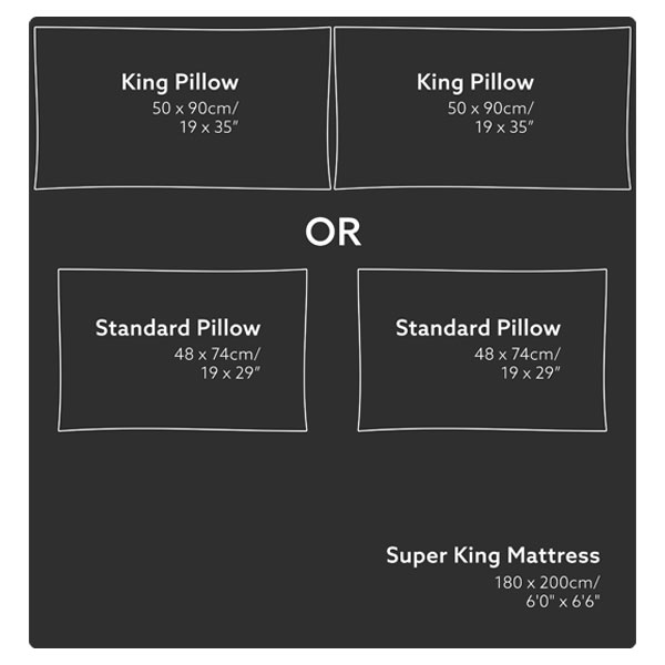 King Pillow Size Guide